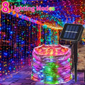Outdoor Solar Power String Lights LED Solar Fairy Lights Waterproof with 8 Modes for Gardens Trees Parties Wedding Christmas