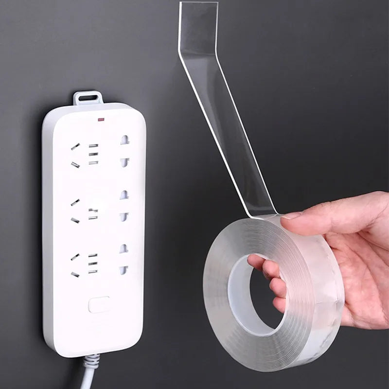 Nano Grip Double-Sided Reusable Tape – Strong, Washable & Waterproof