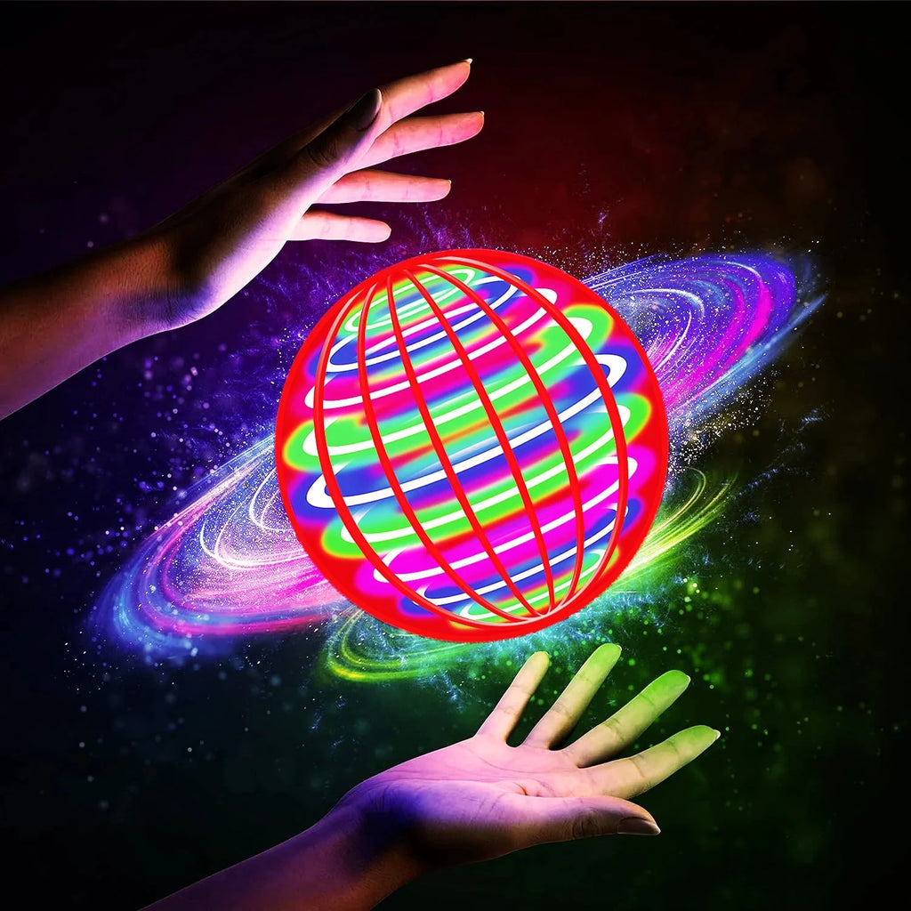 1F-Flying Ball, Automatic Spinning Ball LED Dazzling Lights, Floating Magic, Fan UFO Flying Machine, Toy Gift, Game, Sports Ball