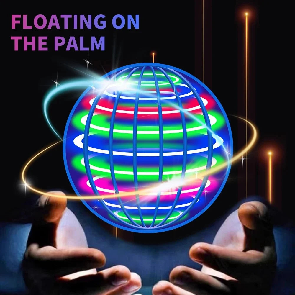 1F-Flying Ball, Automatic Spinning Ball LED Dazzling Lights, Floating Magic, Fan UFO Flying Machine, Toy Gift, Game, Sports Ball